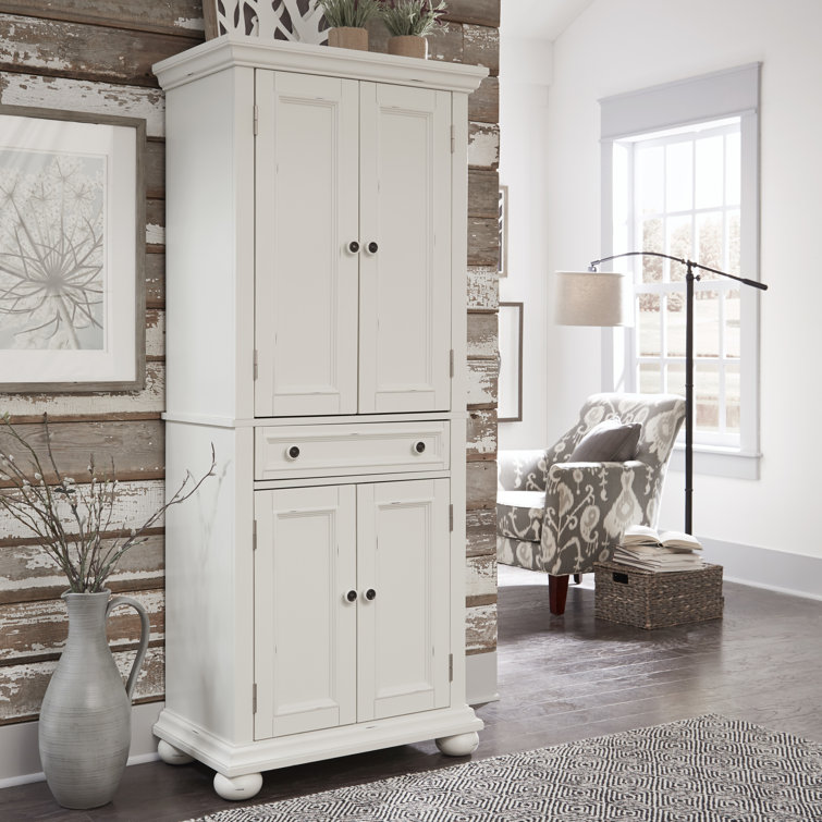 Wayfair white online pantry cabinet